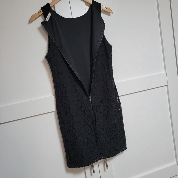 Anthropologie Everly Black Lace Overlay Dress (M) - Picture 4 of 7